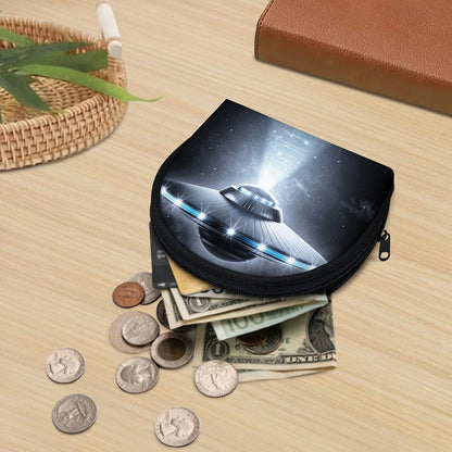 Dark Night UFO Print Coin Purse
