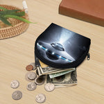 Dark Night UFO Print Coin Purse