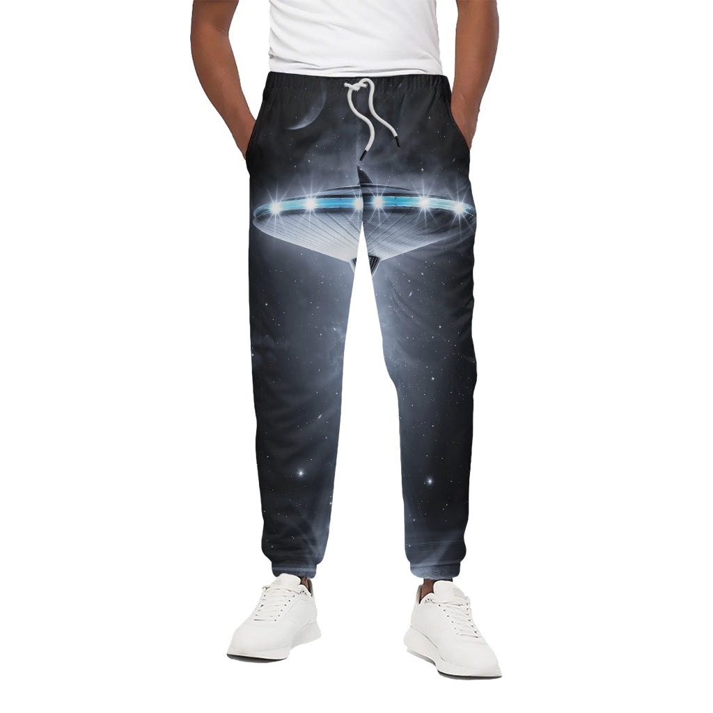 Dark Night UFO Print Cotton Pants
