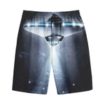 Dark Night UFO Print Cotton Shorts