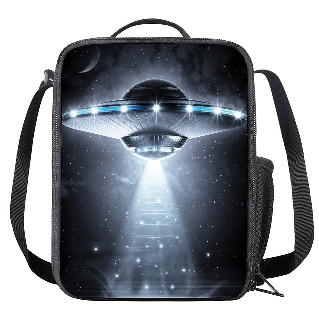 Dark Night UFO Print Crossbody Lunch Bag