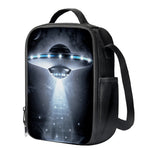 Dark Night UFO Print Crossbody Lunch Bag