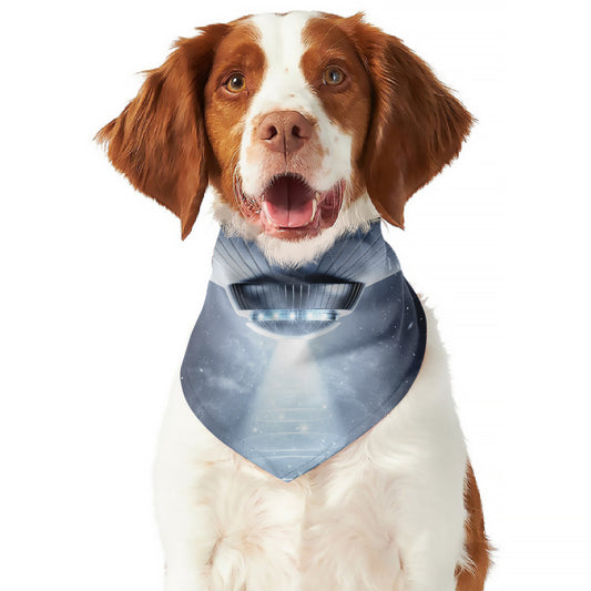 Dark Night UFO Print Dog Bandana