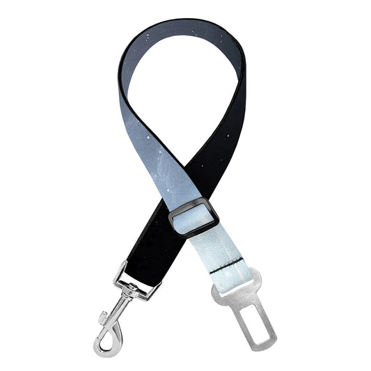 Dark Night UFO Print Dog Seat Belt