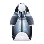 Dark Night UFO Print Dog Zip Up Hoodie