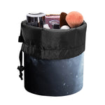 Dark Night UFO Print Drawstring Makeup Bag