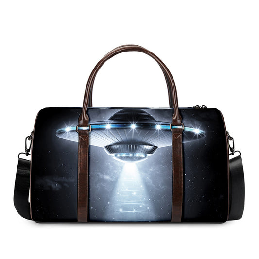 Dark Night UFO Print Duffle Bag