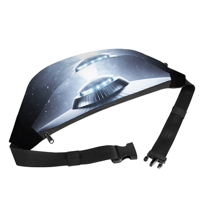 Dark Night UFO Print Fanny Pack