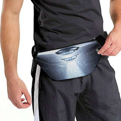 Dark Night UFO Print Fanny Pack