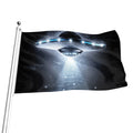 Dark Night UFO Print Flag