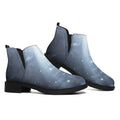 Dark Night UFO Print Flat Ankle Boots