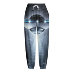 Dark Night UFO Print Fleece Lined Knit Pants