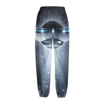 Dark Night UFO Print Fleece Lined Knit Pants