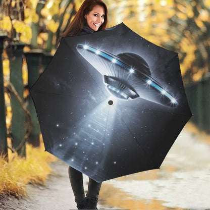 Dark Night UFO Print Foldable Umbrella
