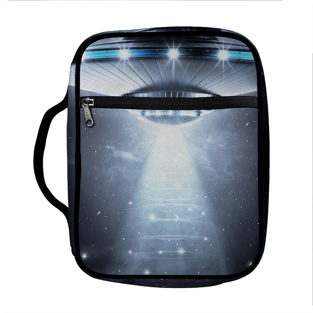 Dark Night UFO Print Front Pocket Bible Bag
