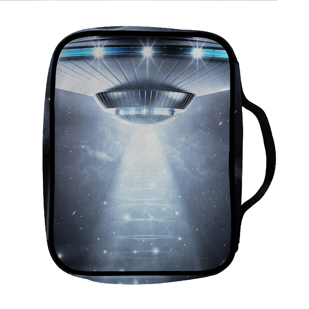 Dark Night UFO Print Front Pocket Bible Bag