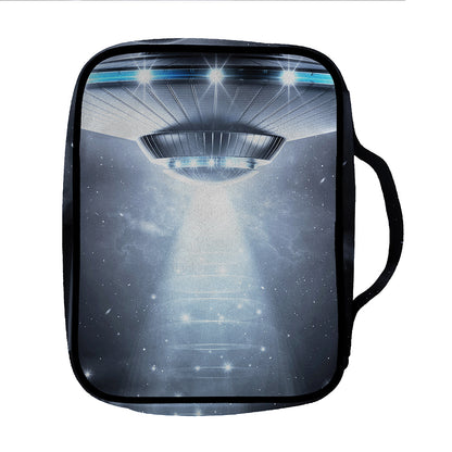Dark Night UFO Print Front Pocket Bible Bag
