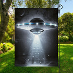 Dark Night UFO Print Garden Flag