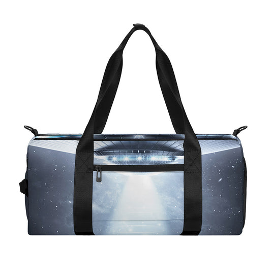 Dark Night UFO Print Gym Bag