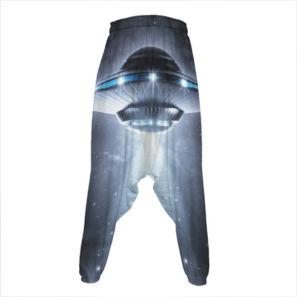 Dark Night UFO Print Hammer Pants