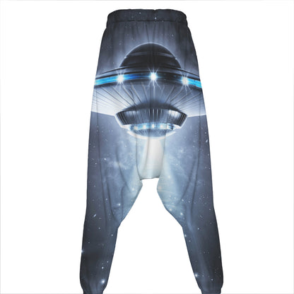 Dark Night UFO Print Hammer Pants