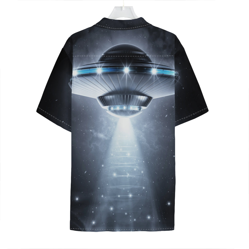 Dark Night UFO Print Hawaiian Shirt