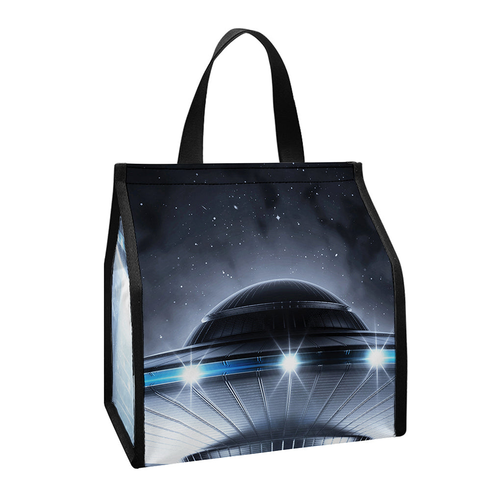 Dark Night UFO Print Insulated Lunch Tote