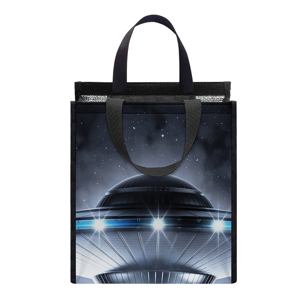 Dark Night UFO Print Insulated Lunch Tote