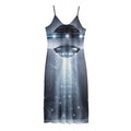 Dark Night UFO Print Jersey Midi Cami Dress