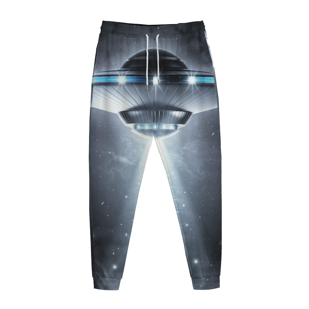 Dark Night UFO Print Jogger Pants