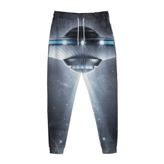Dark Night UFO Print Jogger Pants