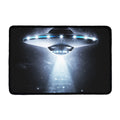 Dark Night UFO Print Kitchen Mat