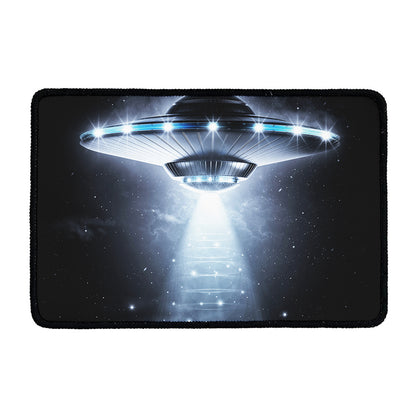 Dark Night UFO Print Kitchen Mat