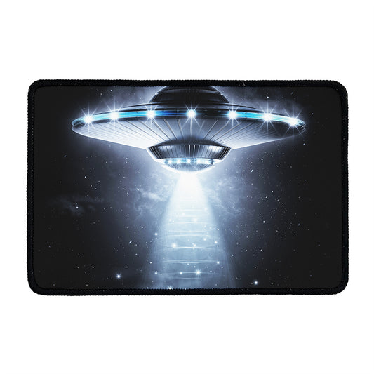Dark Night UFO Print Kitchen Mat
