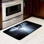 Dark Night UFO Print Kitchen Mat