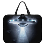 Dark Night UFO Print Laptop Sleeve With Handle