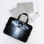 Dark Night UFO Print Laptop Sleeve With Handle