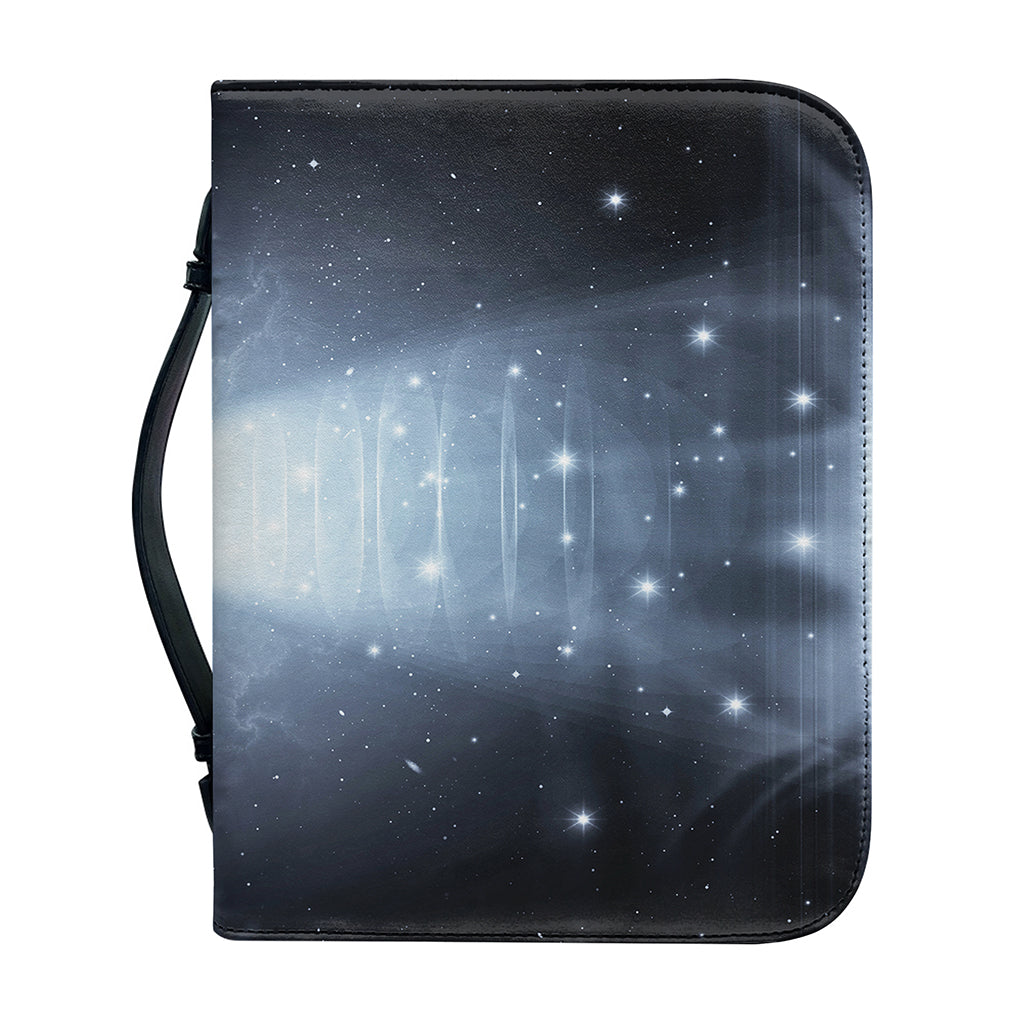 Dark Night UFO Print Leather Bible Cover