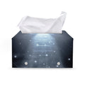 Dark Night UFO Print Leather Tissue Box Cover