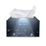 Dark Night UFO Print Leather Tissue Box Cover