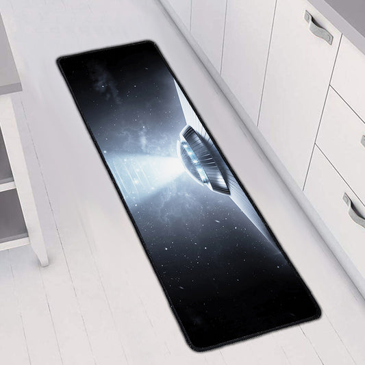 Dark Night UFO Print Long Kitchen Mat