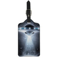 Dark Night UFO Print Luggage Tag