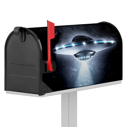 Dark Night UFO Print Mailbox Cover