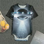 Dark Night UFO Print Men's Bodysuit