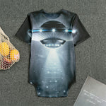 Dark Night UFO Print Men's Bodysuit