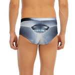 Dark Night UFO Print Men's Briefs
