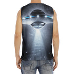 Dark Night UFO Print Men's Fitness Tank Top