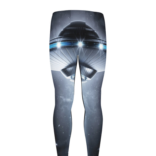 Dark Night UFO Print Men's leggings