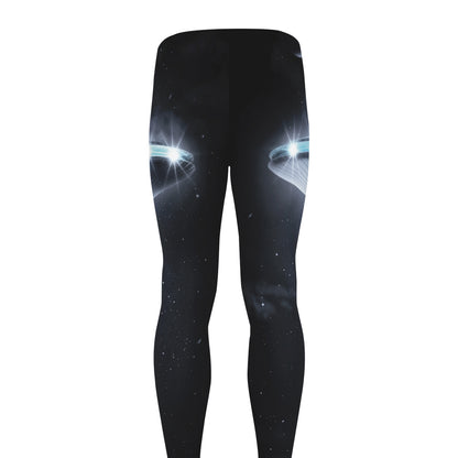 Dark Night UFO Print Men's leggings