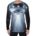 Dark Night UFO Print Men's Long Sleeve T-Shirt
